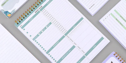 Coil B5 Daily Planner - English Version (50 Sheets)