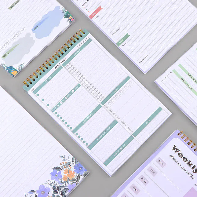 Coil B5 Daily Planner - English Version (50 Sheets)