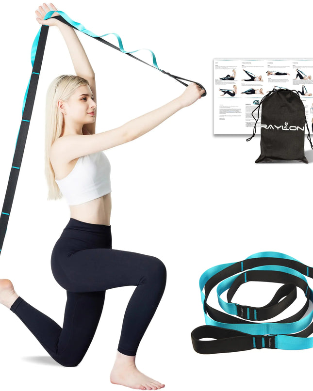 RAYLON Stretching Strap – Flexibility & Muscle Recovery Support