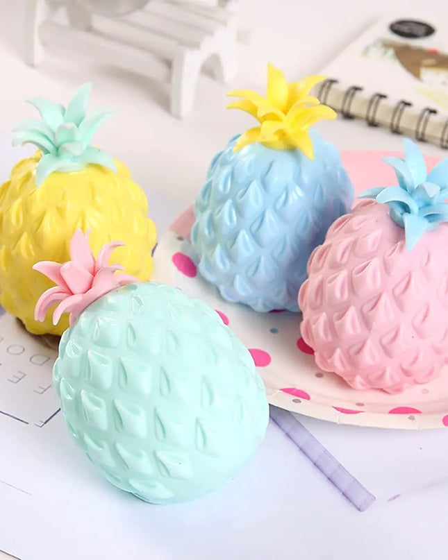 Pineapple Stress Balls (4 Pack) – Pressure Relief & Calm Companion