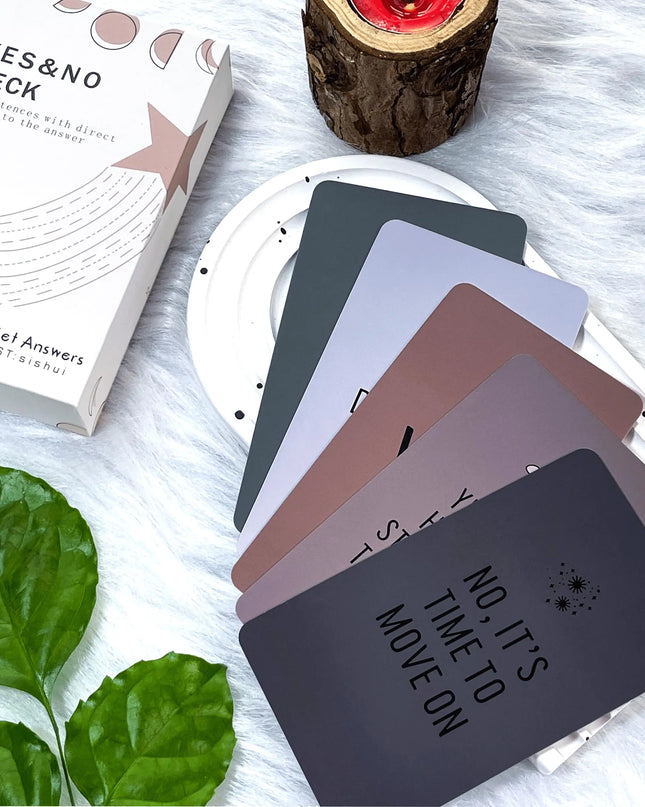 netjoy Yes No Oracle Cards Deck Intuition Oracle Cards Oracle Cards for Beginners Icebreaker Cards Seeking a Simple and Direct Answer