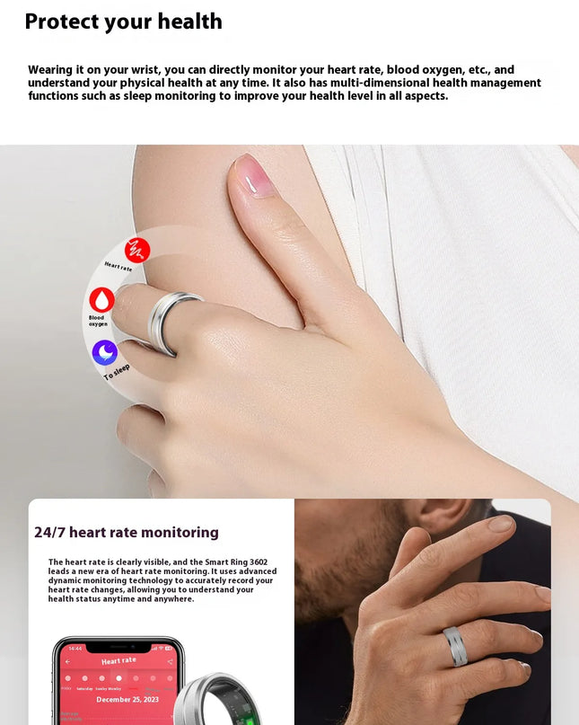 2024 Smart Ring – Health & Fitness Tracker