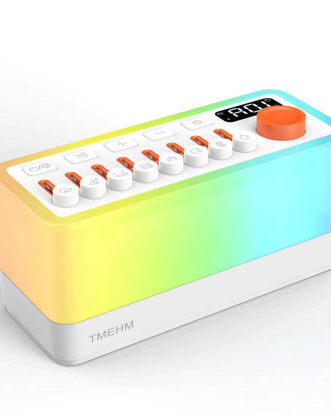 TMEHM White Noise Sleep Sound Machine – Nature Sounds & Relaxation Light