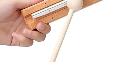 Energy Chime Hand Bell Meditation Tool with Mallet