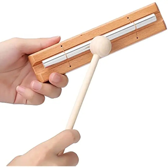 Energy Chime Hand Bell Meditation Tool with Mallet