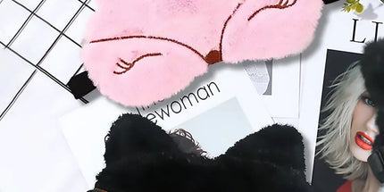 Cute Pikachu Plush Sleep Mask for Better Sleep Aid