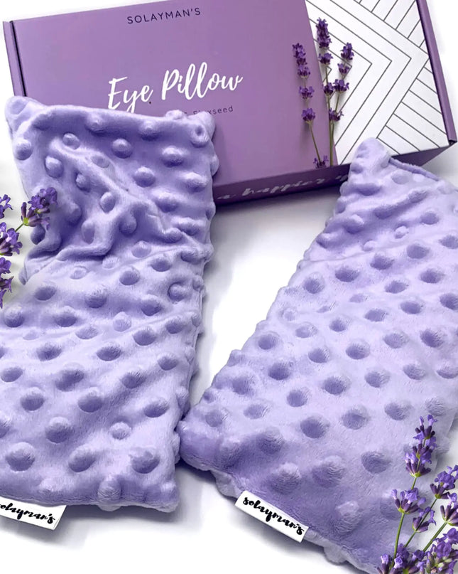 Lavender Weighted Eye Pillow – Heated Relaxation & Sleep Mask
