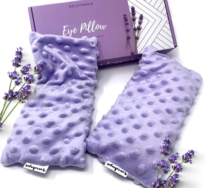 Lavender Weighted Eye Pillow – Heated Relaxation & Sleep Mask