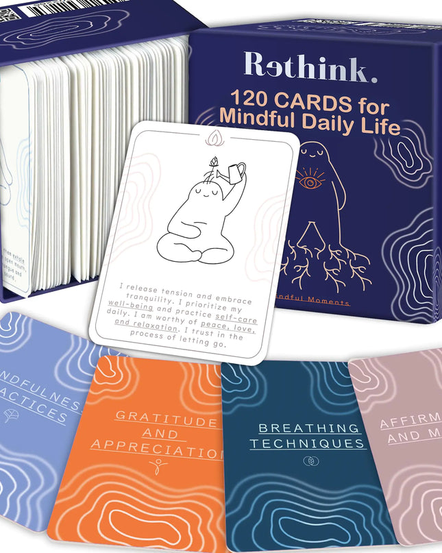 QUOKKA Meditation Cards – Mindfulness & Anxiety Relief Affirmation Deck (120 Cards)