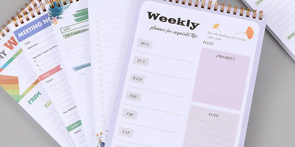 Coil B5 Daily Planner - English Version (50 Sheets)