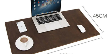 Vintage Leather Desk Pad - Extra Large Non-Slip Mat
