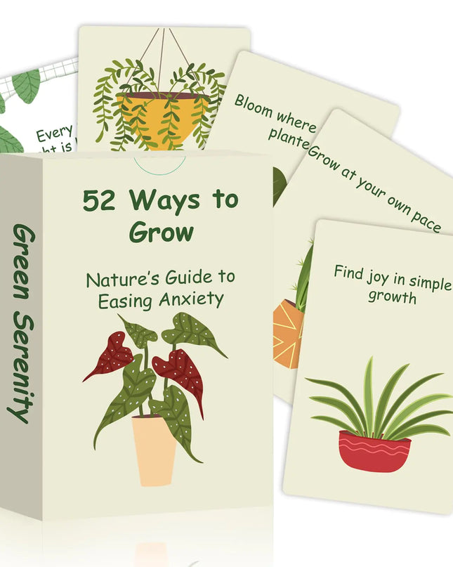 Plant Affirmation Cards – Daily Mindfulness & Positive Balance Deck (52 Cards)