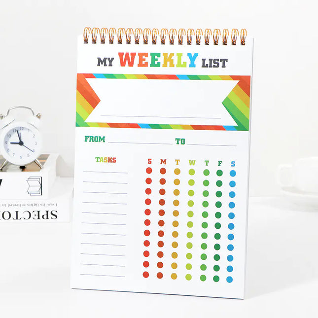 Coil B5 Daily Planner - English Version (50 Sheets)