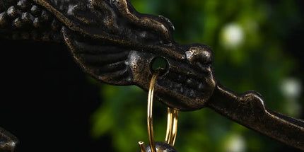Bronze Monk Dragon Bell Wind Chime Decorative Piece