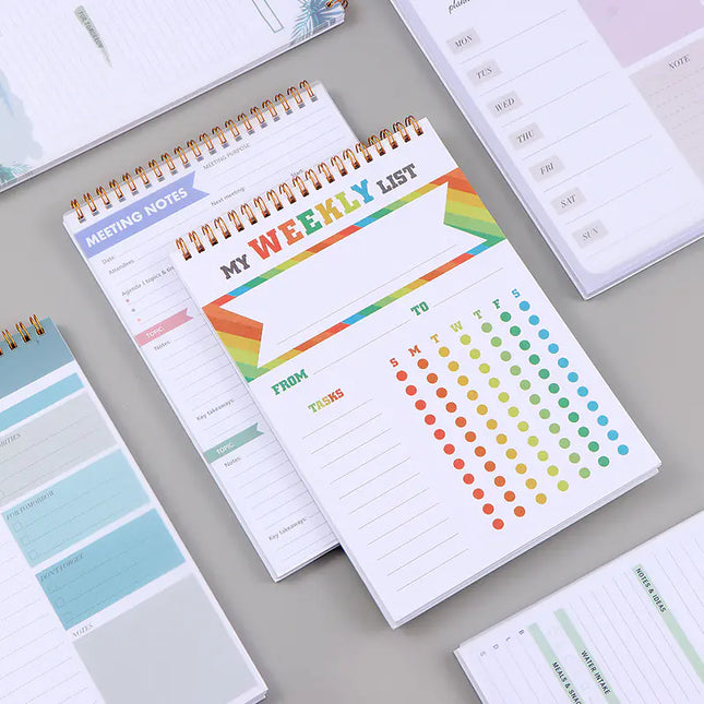 Coil B5 Daily Planner - English Version (50 Sheets)