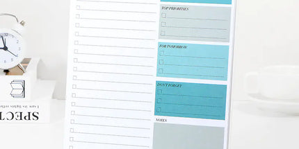 Coil B5 Daily Planner - English Version (50 Sheets)