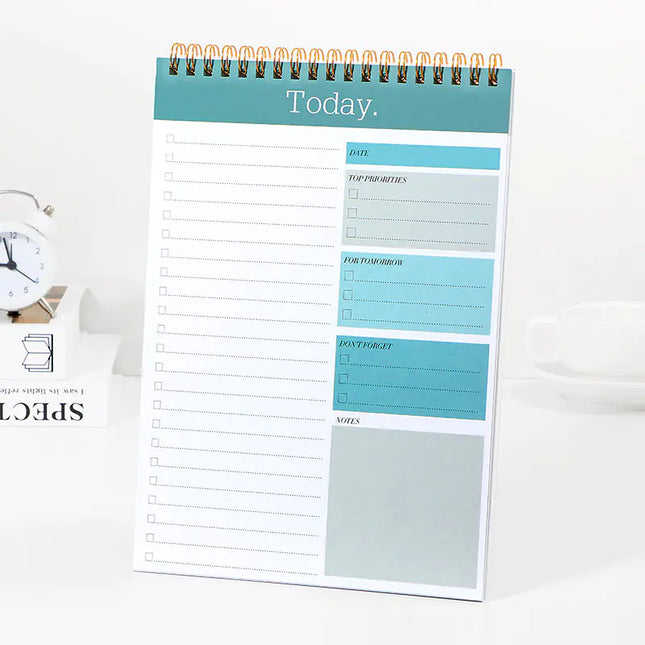 Coil B5 Daily Planner - English Version (50 Sheets)