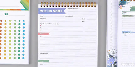 Coil B5 Daily Planner - English Version (50 Sheets)