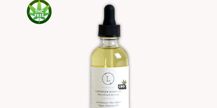 Lavender Body Oil with CBD, Natural Moisturizing Body Oil (THC free)
