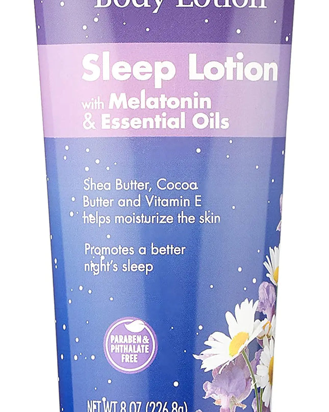 Teals Adults Body Lotion Melatonin & Essential Oils Night Sleep 8 oz