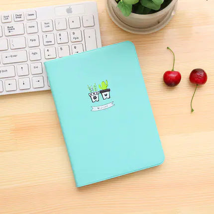 Cactus Smile Notebook - Growth Sunshine Leather Journal