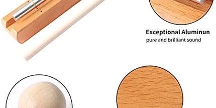 Energy Chime Hand Bell Meditation Tool with Mallet