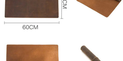 Vintage Leather Desk Pad - Extra Large Non-Slip Mat