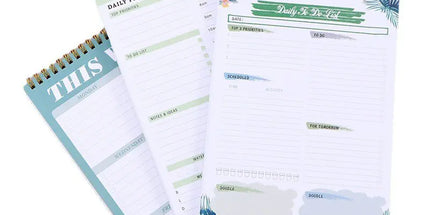 Coil B5 Daily Planner - English Version (50 Sheets)