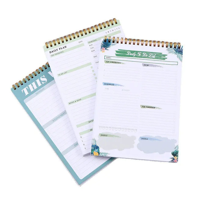 Coil B5 Daily Planner - English Version (50 Sheets)
