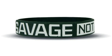 Motivational Wristbands - Adult & Youth Sizes! Perfect for Fitness Sports Work Life. Wear Your Motivation! Sold Individually (Savage NOT Average Standard - 8")