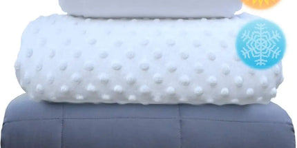 Cooling Weighted Blanket Set – Deep Sleep & Stress Relief (20 lb, Queen)